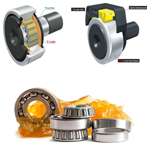 How to properly lubricate cam roller bearings